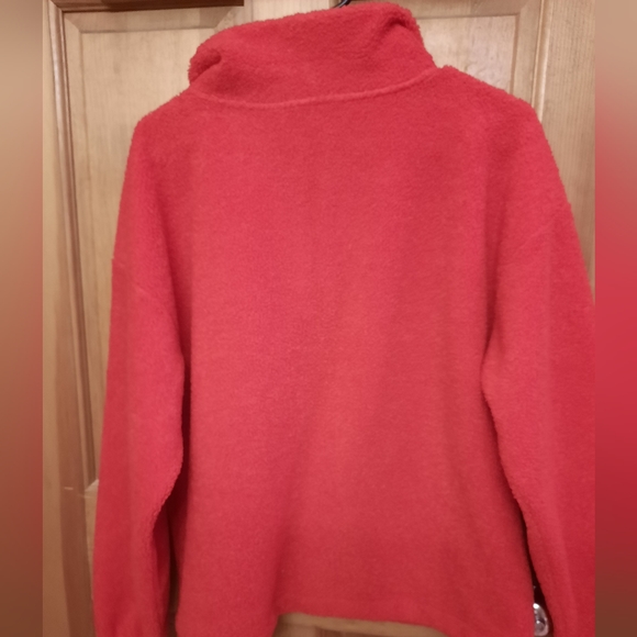 LOFT fleece jacket, 3/4 zipper, Loft, bright red - Picture 3 of 4